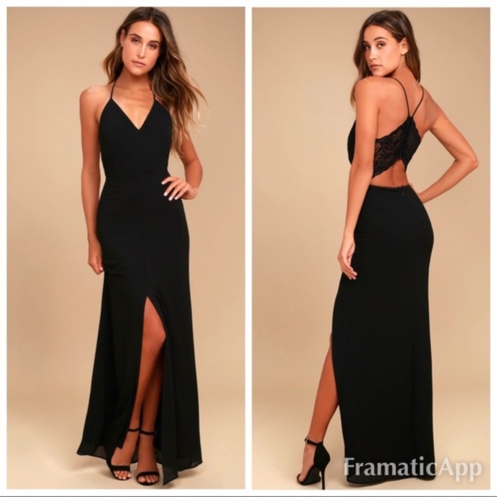 Black Lulus Gown